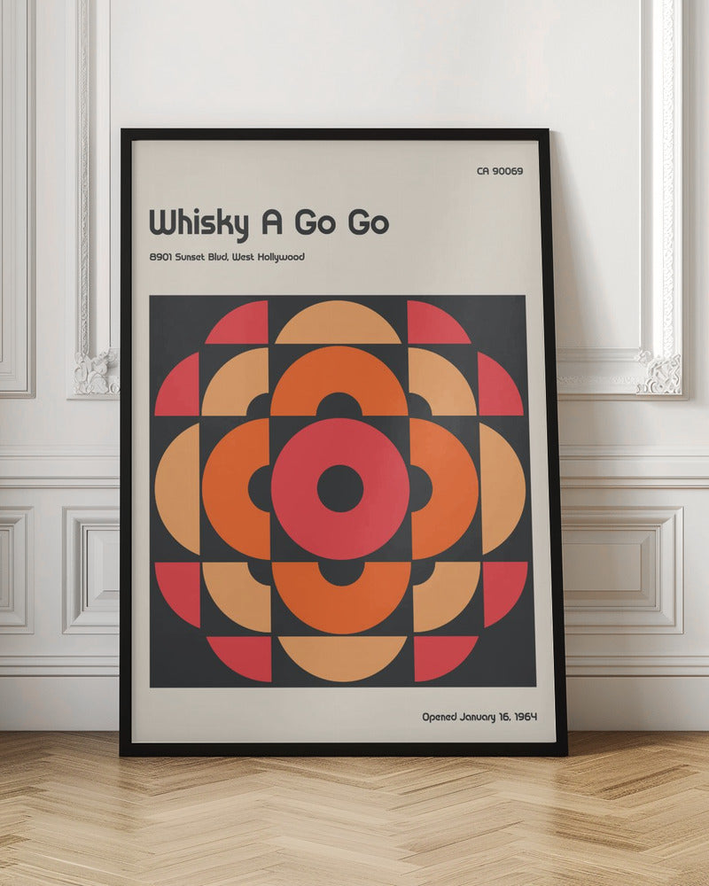 Whisky a Go Go Retro Poster